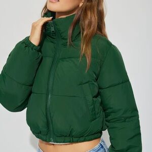 Green Puffer Jacket